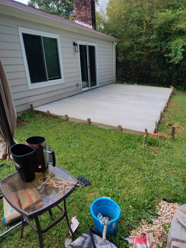concrete patio